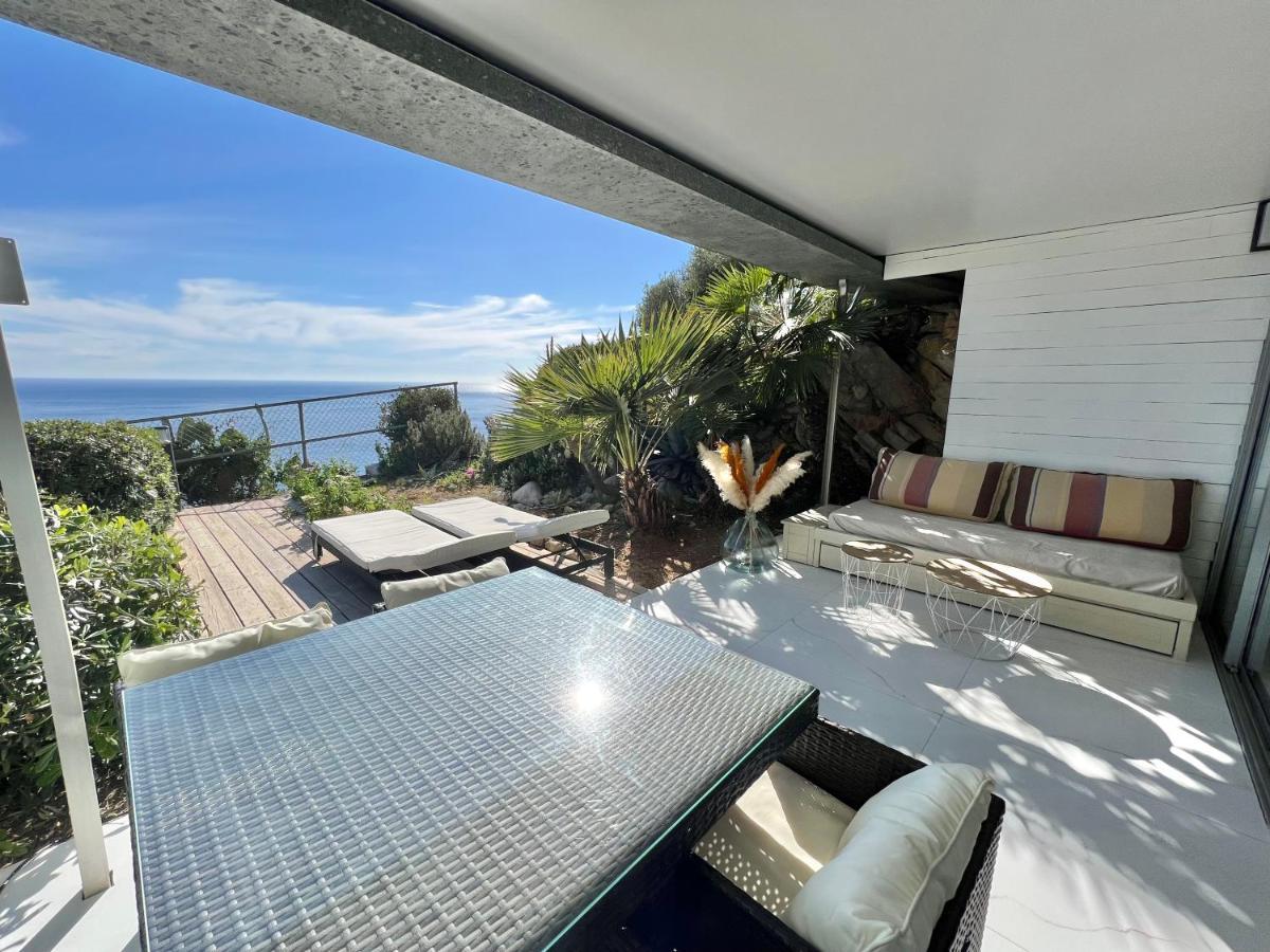 Luxueux Appartement - Vue Mer - Piscine - Free Parking - Monaco 卡普戴尔 外观 照片