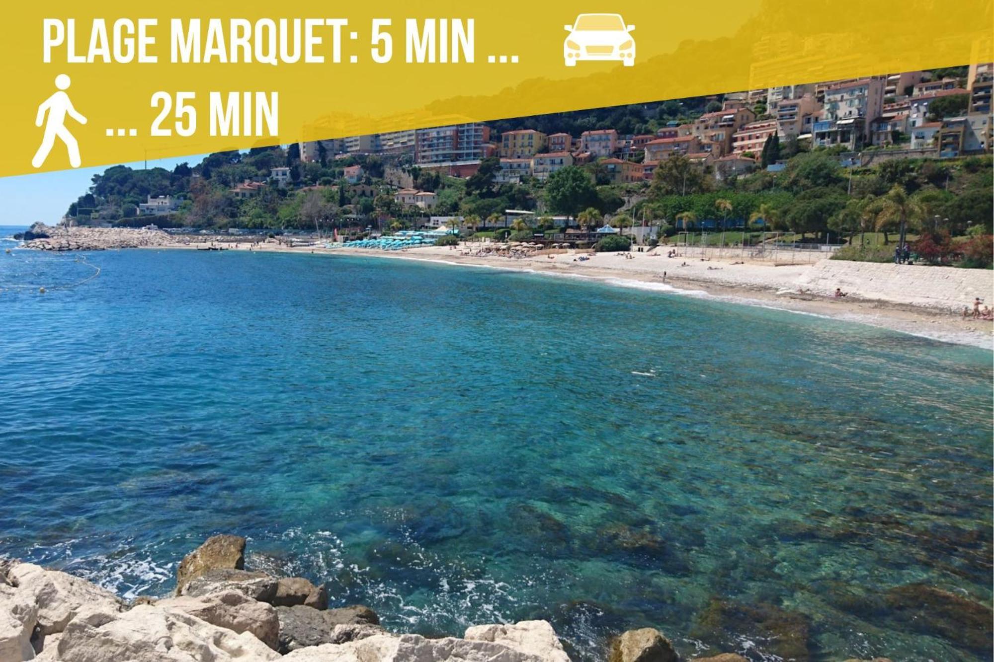 Luxueux Appartement - Vue Mer - Piscine - Free Parking - Monaco 卡普戴尔 外观 照片